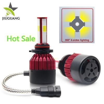 Wholesale C6 4 Sides H7 Car LED Headlight, C6 360 Degree Light COB LED Headlight Bulb