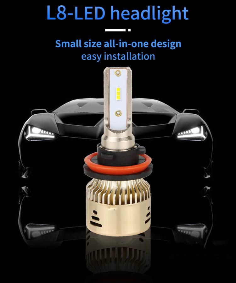 LED Headlight H4 LED Bulb Auto Lighting Kids 5000lm 480W 6000K LED Headlights