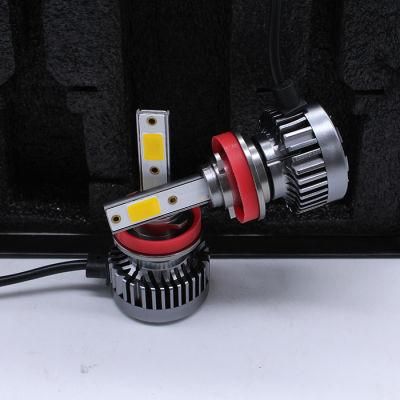 Gt3b LED Headlight X3 C6 Yellow White Blue Color H7 H4 H11 Psx26 Auto Car Bulb