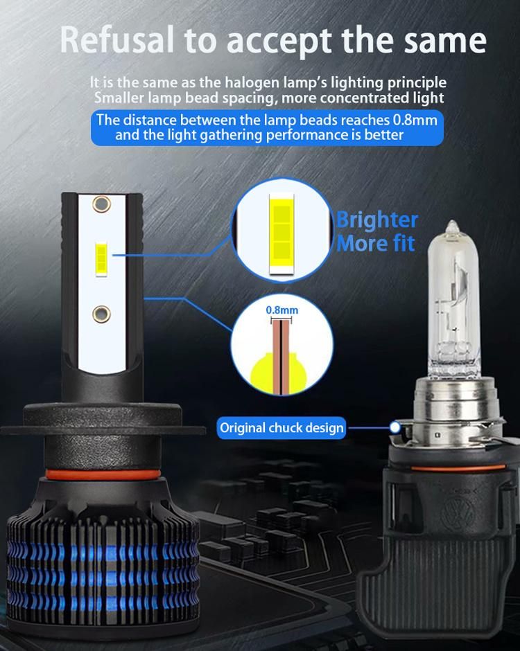 K20 LED Car Light 1860 LED Chip 6000K Headlight LED Bulbs H11 for Toyota
