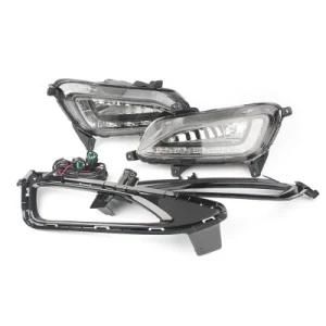 Full Set Fog Light Kit for Hyundai Tucson 2015-2018 SUV Front Fog Light Lamp Daytime Day Fog Lights DRL Run Lamp New 2PCS