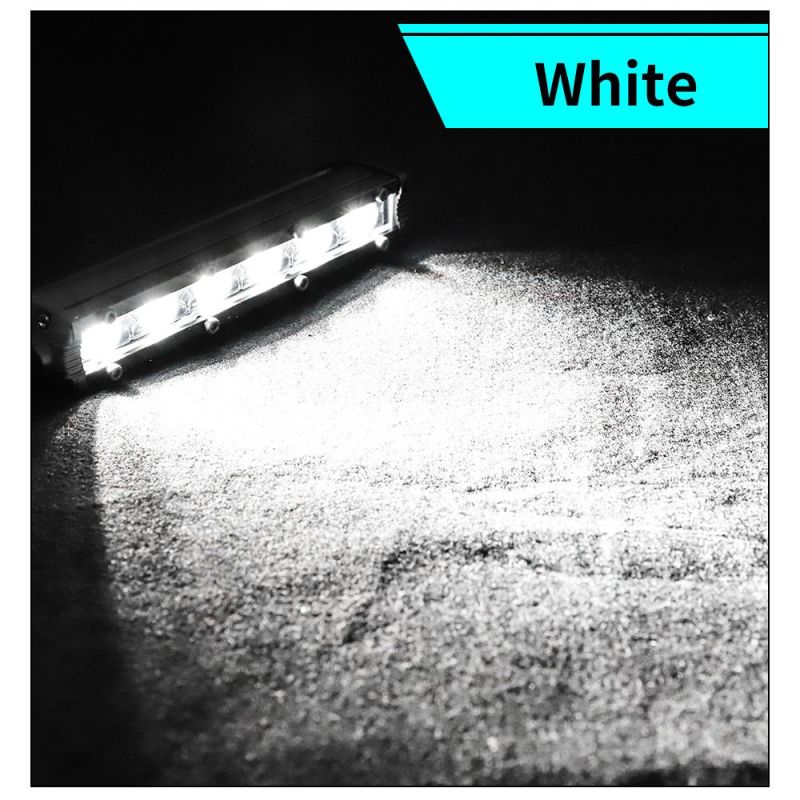 Dxz 3030 Light Bar 6000K Single Row 12-24V 18W 6LED Work Light Auto Parts Car Accessories Spotlight