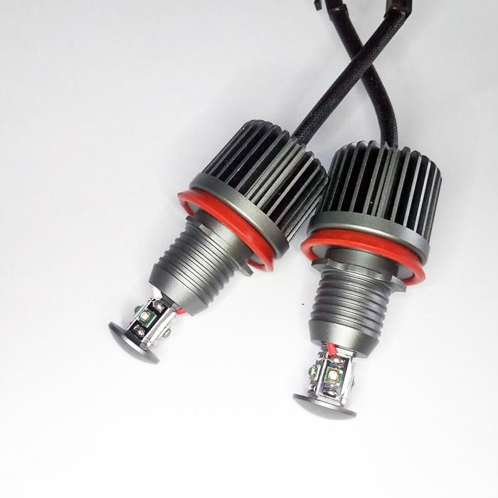 Blue 40W H8 LED Angel Eyes Headlight