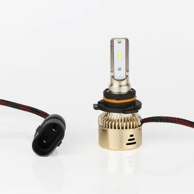 Auto Lighting System Triple Color 48W 5500lm High Low Beam Motorcycle H11 LED Headlight Bulb