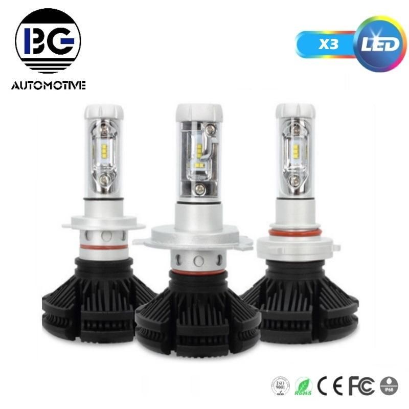 Auto Car LED Lights H11 H13 X3 H4 9005 9006 LED Headlight