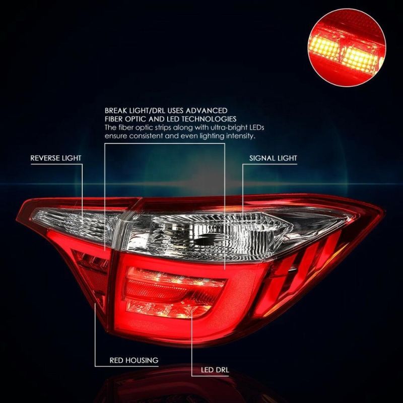 2 Pieces for Audi Tt Tail Lamp 2006-2013 Year LED Back Reartaillights