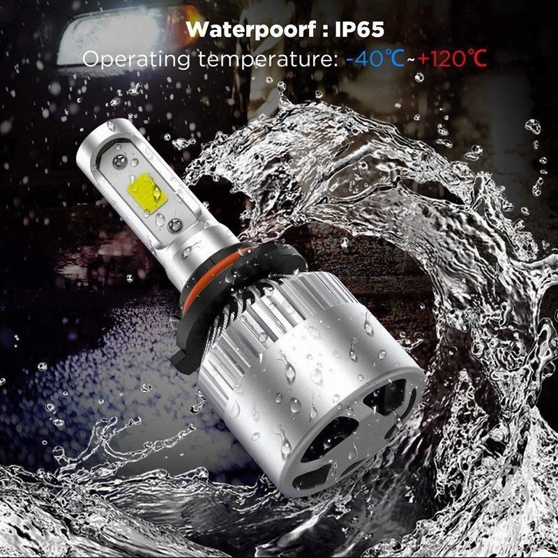 72W 8000lm S2 LED Car Light H13 9006 LED Headlight Front Lamp Auto Accessory
