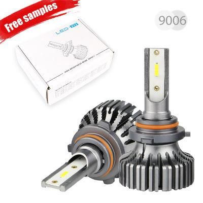 V13 New Design IP68 Csp Chip Motorcycle High Low Beam Fan 9005 9006 12V H4 Car LED Headlight