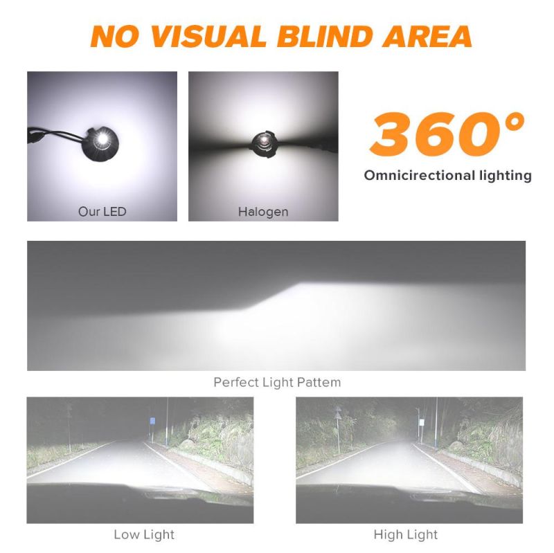 Wholesale 6 Sides LED Headlight 4 Sides LED Auto Lamps 8 Sides Car Light Bulb H7 LED H4