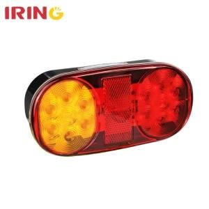 LED Turn Signal/ Brake Light with Reflector/Number Plate for Boat Trailer (LTL2010RNP)