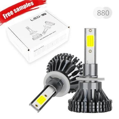 V2f Hot Sale LED Headlight Bulb 20W 2500lm 6000K 880 LED Headlight Bulbs for Car