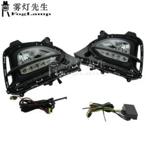 2PCS for Hyundai I20 2018- 2019 LED Daytime Running Light Fog Lamp with Yellow Light
