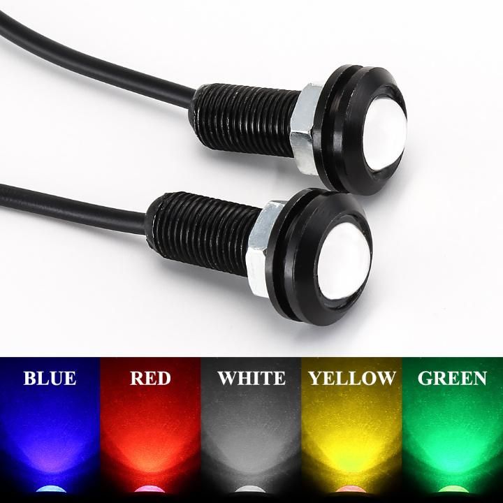 23/18 mm Car Eagle Eye DRL LED Daytime Running Lights LED 12V Backup Reversing Parking Signal Automobiles Lamps DRL Car Styling
