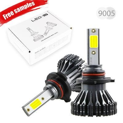 V2f 1 Years Warranty LED Headlight Bulbs 6000K V20 H4 H7 9005 9006 Auto Lighting System for Car