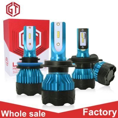 Car LED Headlamp 55W 6500K 12000lm H7 H4 LED Auto Car Headlight