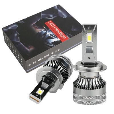 V15 High Power Super Waterproof Canbus Fan 16-100V H7 4500lumen Car Truck LED Headlight