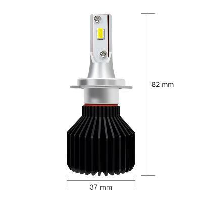 New Design 5 Side LED Chip 30W 3200lm H4 Motorcycle Light System H7 H11 9005 9006 LED Auto Headlight