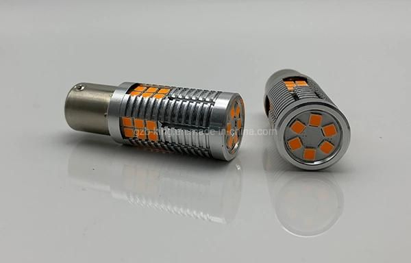 Error Free P21W T20 Ba15s 1156 Amber LED Car Light