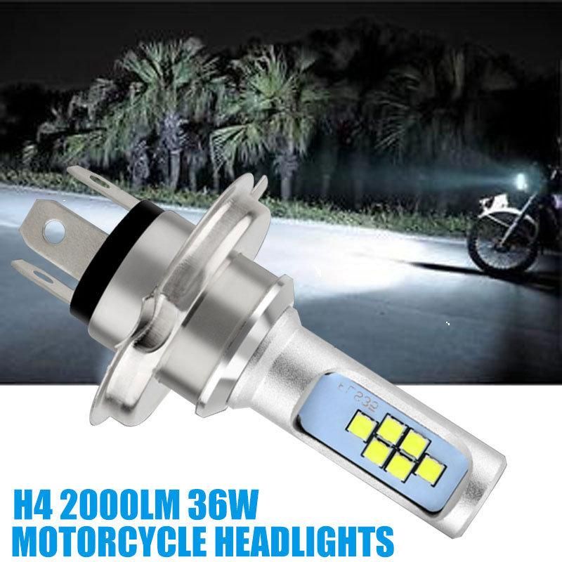 LED Motorcycle Light H4 HS1 6000K 2000lm Auto Lamps