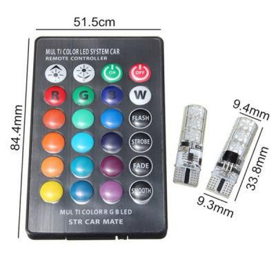 Remote Control 24 Keys RGB Canbus T10 Silicion 5050 SMD