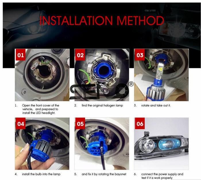 High Quality T1 H4 LED Car Headlight H7 LED H1 H3 H11 880 H13 9005 9006 9007 9004 80W 70W 8000lm Auto Front Bulb Automobiles Headlight