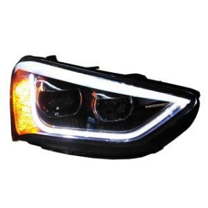 Auto Lamps Auto Parts Projector Lens Headlight 2013 Santa Fe IX45 Car Lights for Hyundai