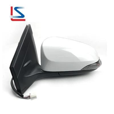 Auto Mirror Parts for Yaris Vios 4D 2014 Electric Mirror Foldable with Lamp 7 Lines Rear View Mirrors