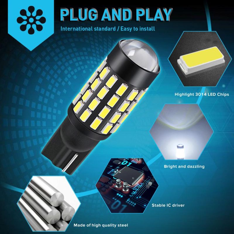 LED T10 W5w Canbus Car Light Bulbs Projector Lens for VW Touareg Passat B7 B5 B6 Auto Lamps