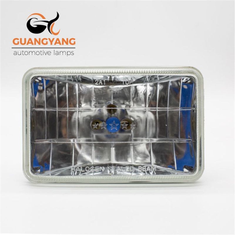 H6001 Sealed Beam 5 Inch Square 24V 75/65W Car Truck Halogen Bulb Headlight Lamps