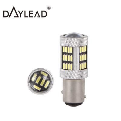 Super Bright T15 4014 54SMD Error Free 1157 1156 7440 LED Bulbs for Backup Reverse Light Side