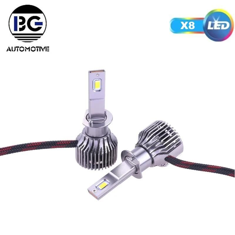 Factory Best Selling Auto Lighting X8 H1, H3, H4, H7, H8, H9, H10, H11, H16 (JP) , H16 (EU) , 9005, 9006, P13 Car LED Headlight