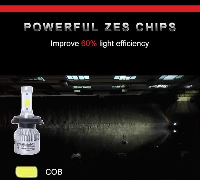 Car Lighting System Zes Chips K5 H1 H3 H4 H7 H11 9012 LED Headlight