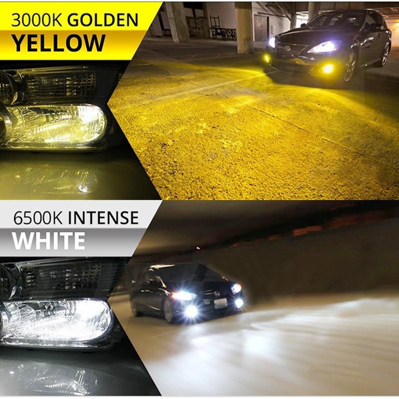 3000K H11 Fog Light H4 LED H7 Headlight Bulbs 80W 12000lm Car LED Light Bulb 9005 9006 H27