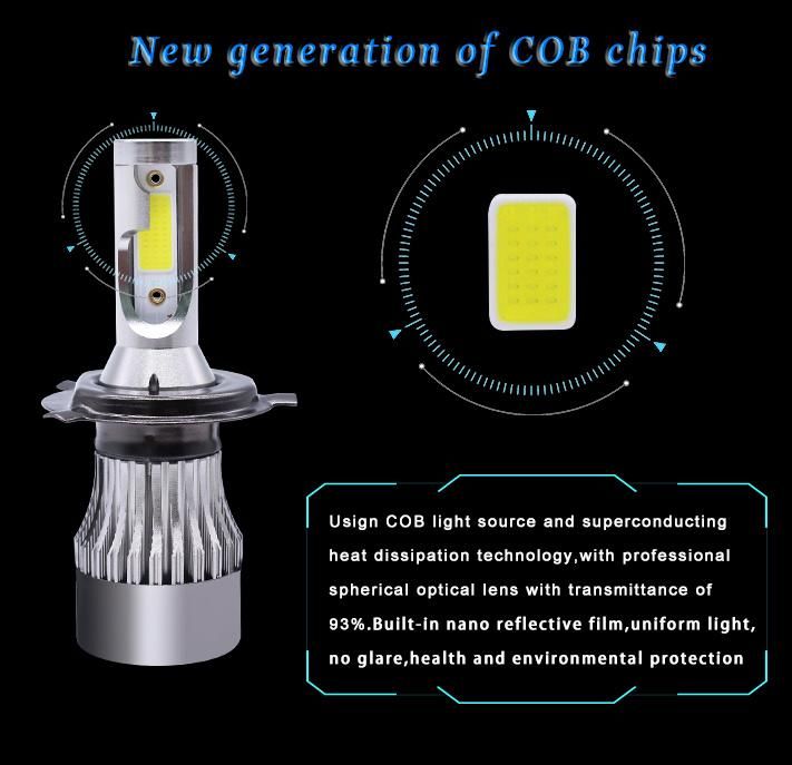 Lightech K3 H4 LED Replacement Headlight Bulbs