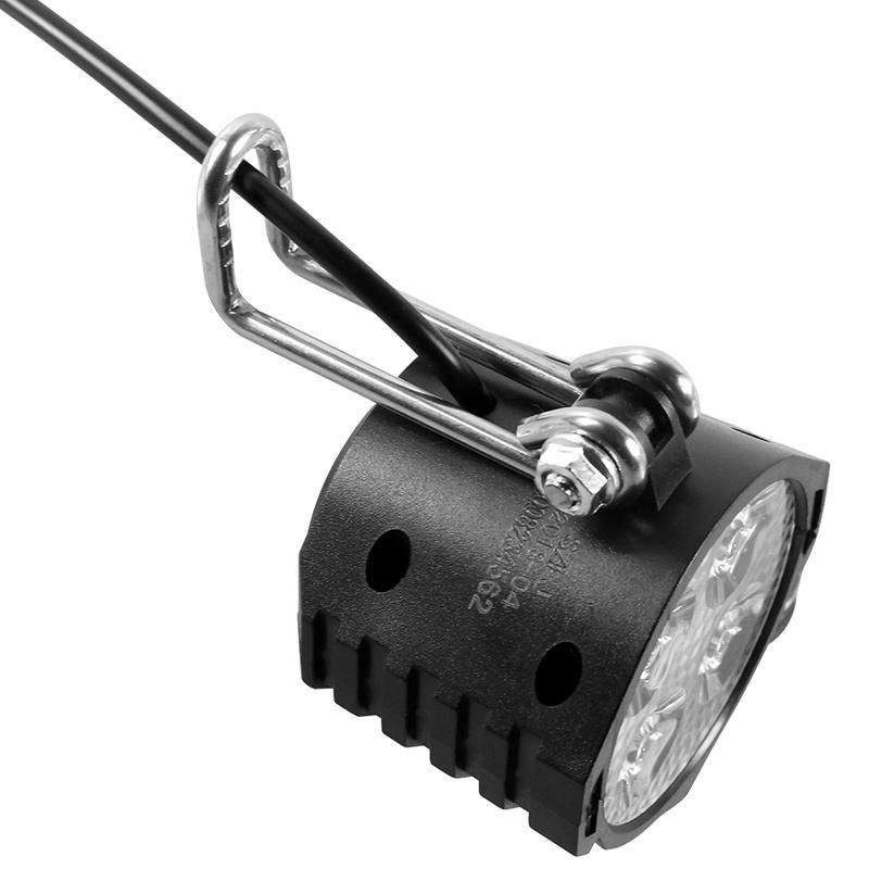 Electric Bicycle LED Headlight 12W 36V 48V Waterproof E Bike Front Light Flashlight 4 Lights with Horn for Ebike