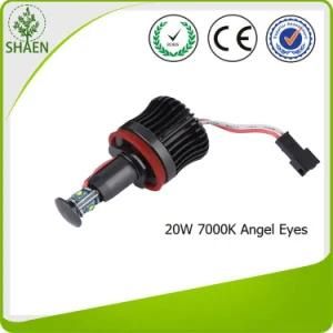 CREE LED Car Light with Angel Eyes 12V 20W 7000k