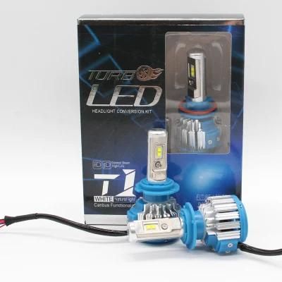 Wholesale T1 LED Auto Lamp H7 40W LED Headlight with Turbo Fans