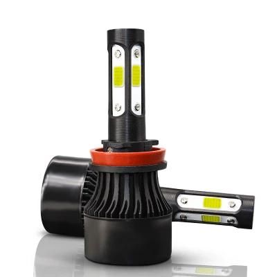 Wholesale Cheapest X7 4side 50W 3800lm LED Auto Car Headlight H4 9-32V COB Chip 6000K 9005 9007 H3 LED Headlight Bulbs