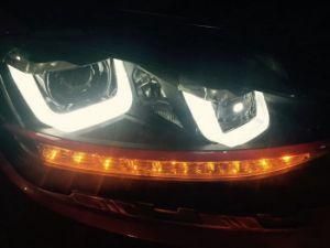 Right Hand Drive Car LED Light Volkswagen Golf 7 Headlight with Red Stripe