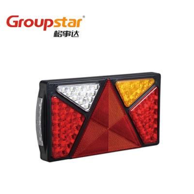 Good Supplier E4 10-30V Truck Trailer Indicator Stop Tail Reverse Fog No Plate Reflector LED Trailer Tail Lights