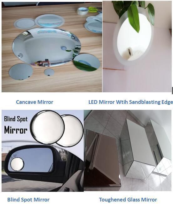 Clear Frameless Automotive Convex Rear View Mirror Glass