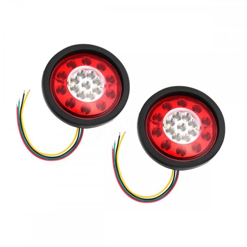 Round 19 LED Truck Trailer Lorry Brake Stop Tail Light