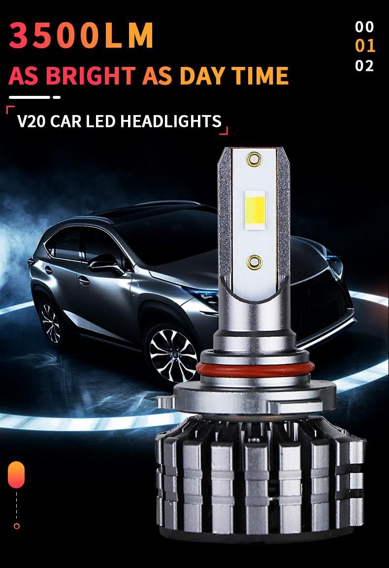 LED Headlight Factory 60W 8500lm Speaker LED Headlights