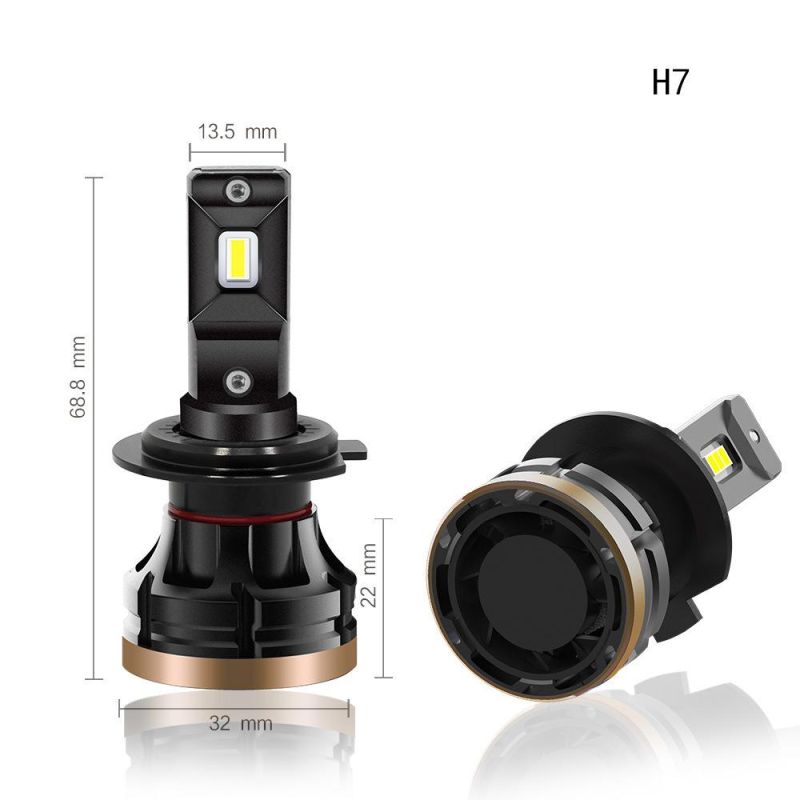 New Cheapest LED Car Headlight COB D9K H4 LED Car Light H1 Auto Headlamp 6000K H7 72W 10000lm Car Lights 9005 LED Light Bulb
