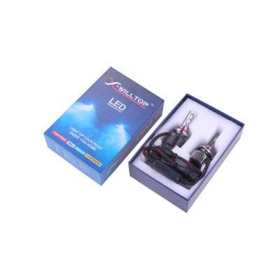 LED Headlight Bulb H7 H11 H4 Car LED Headlight X8 Chips Mini Size with Canbus Auto Lamps