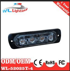Super Thin 24V 4 LED Strobe Lightheads Surface Mount Strobe Light
