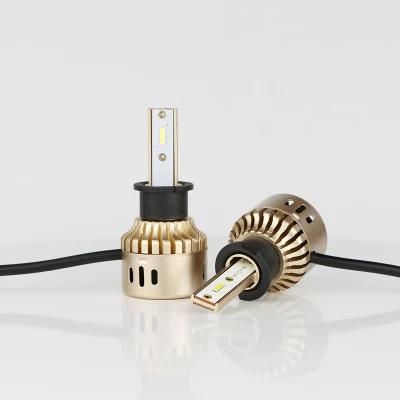 V16n Wholesale Price 6000K Turbo Fan T1 Car LED Headlight H7 H4 9005