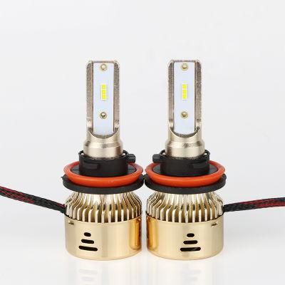 L8 12V 24V Spot Strong 80W Fan Cooling Mini Size High Low Beam H7 LED H1 20000lm Canbus F6 H15 9005 H11 H7 H4 LED Headlight for Car