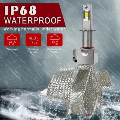 Best Selling Mini Size LED Light Vehicle Headlights H3 Csp Chip Auto Lighting System LED Headlight
