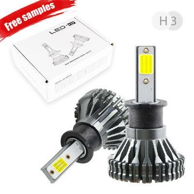 V2f New Cheap Super Bright 2500lumen COB H3 Auto Car Light Bulbs LED Headlight